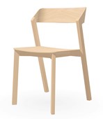 Merano Chair, Raw Beech. Grey Teflon Glides
